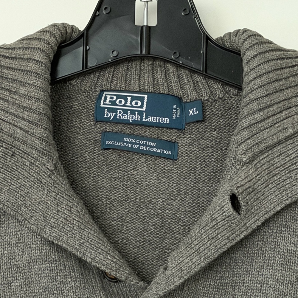 Ralph Lauren V-Neck Sweater in Gray - Picture 2 of 3